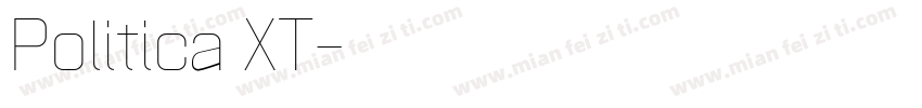 Politica XT字体转换